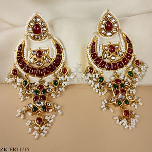 GARNET EMERALD EARRINGS