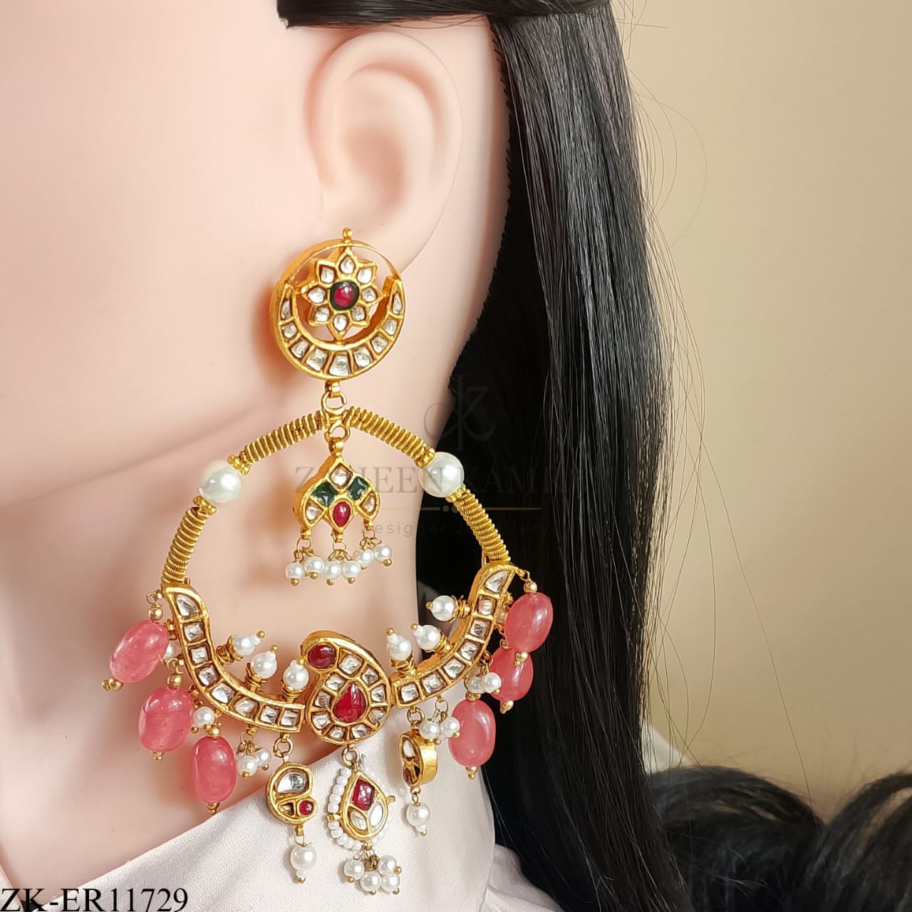 PINK ZIRCONIA EARRINGS