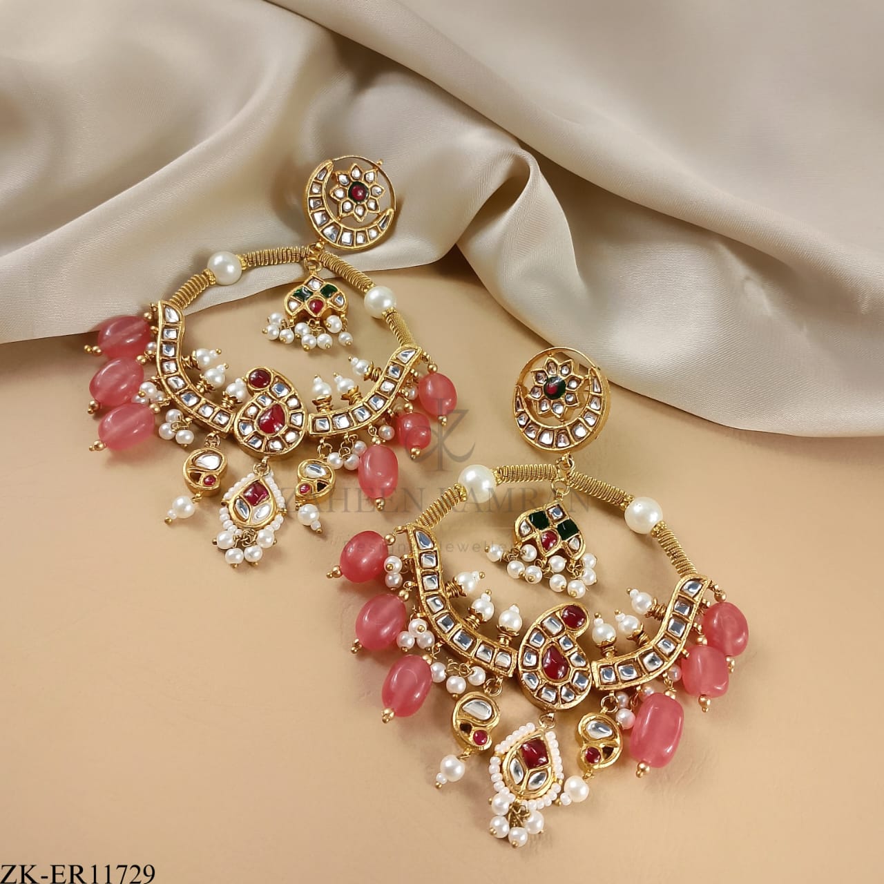 PINK ZIRCONIA EARRINGS