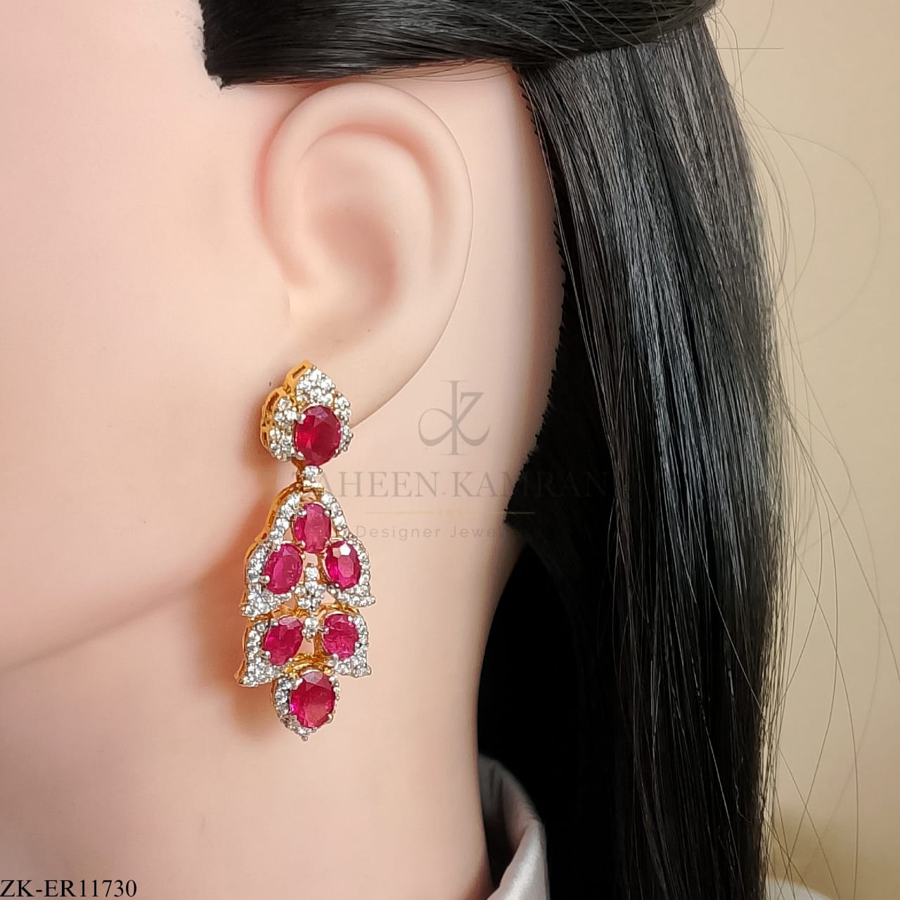 PINK ZIRCONIA EARRINGS