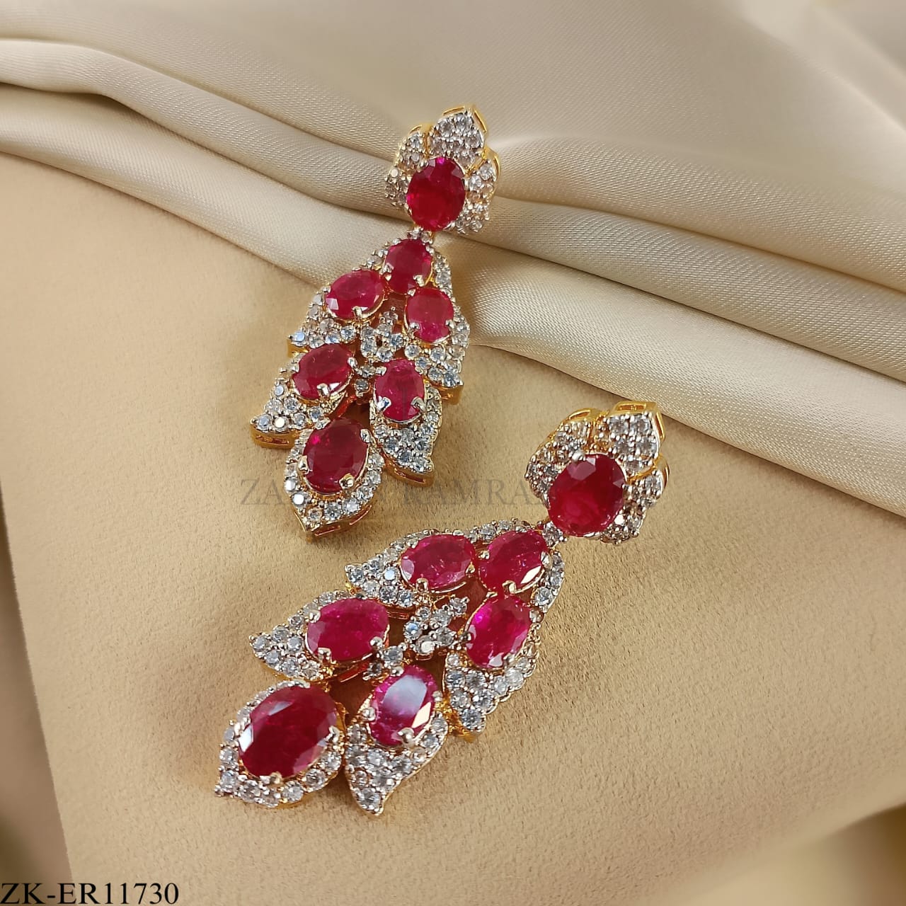 PINK ZIRCONIA EARRINGS