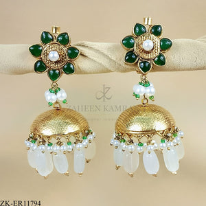 FLORA EMERALD EARRINGS