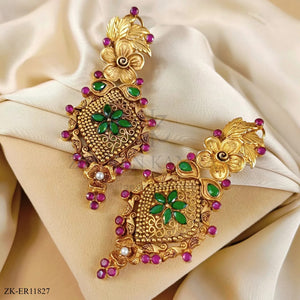 ANTIQUE FLORET EARRINGS