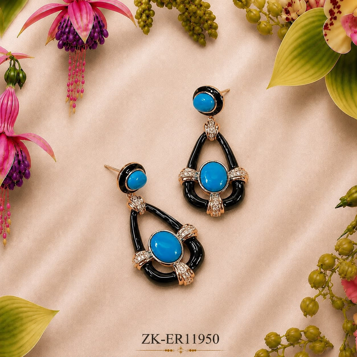 Feroza Meena Earrings