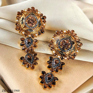 COFFEE STONES EARRINGS