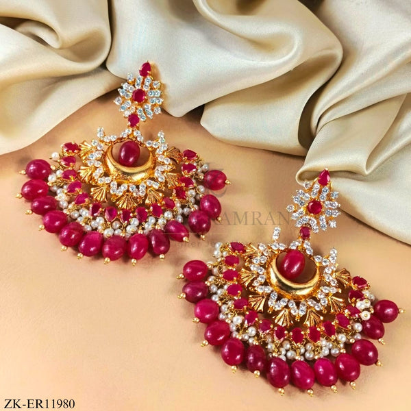 PINK ZIRCONIA EARRINGS