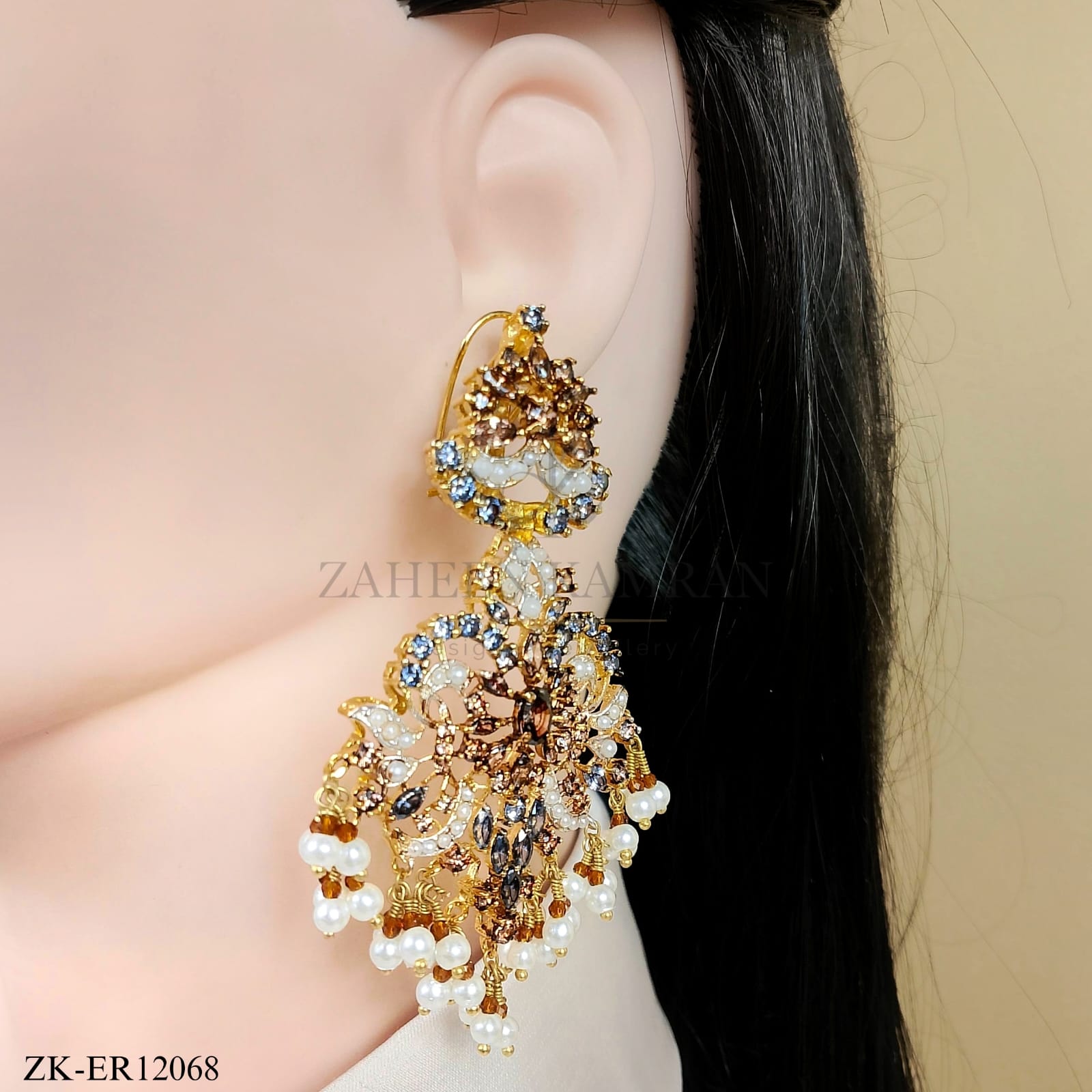 COFFEE STONES EARRINGS