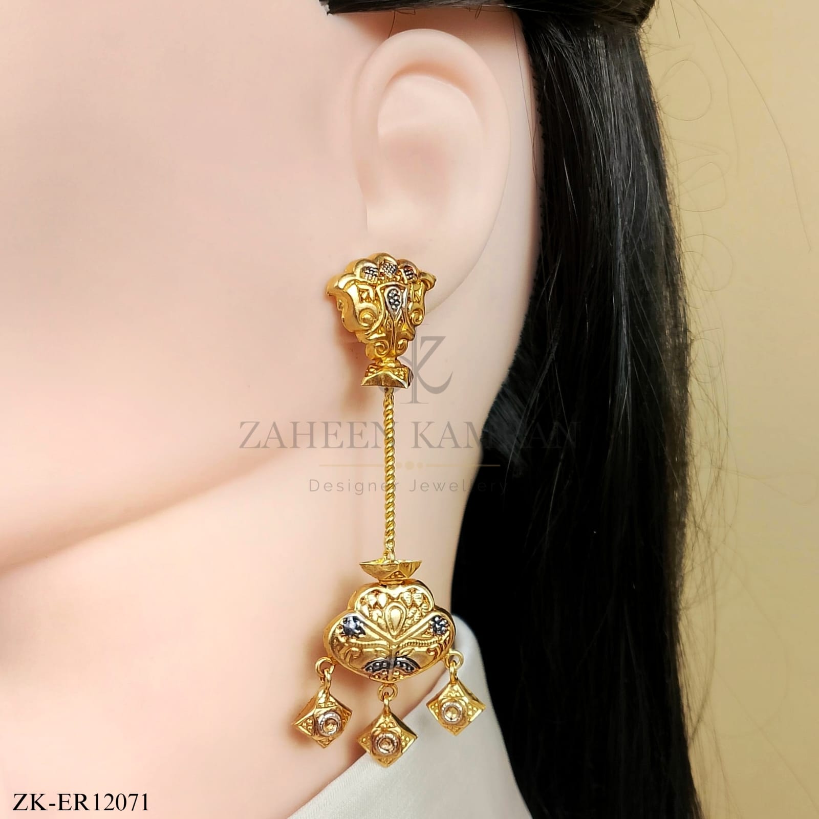 GOLDEN LONG EARRINGS