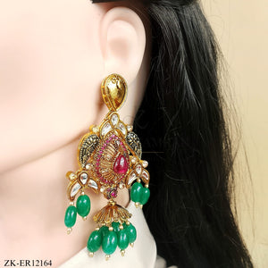 ANTIQUE EMERALD EARRINGS