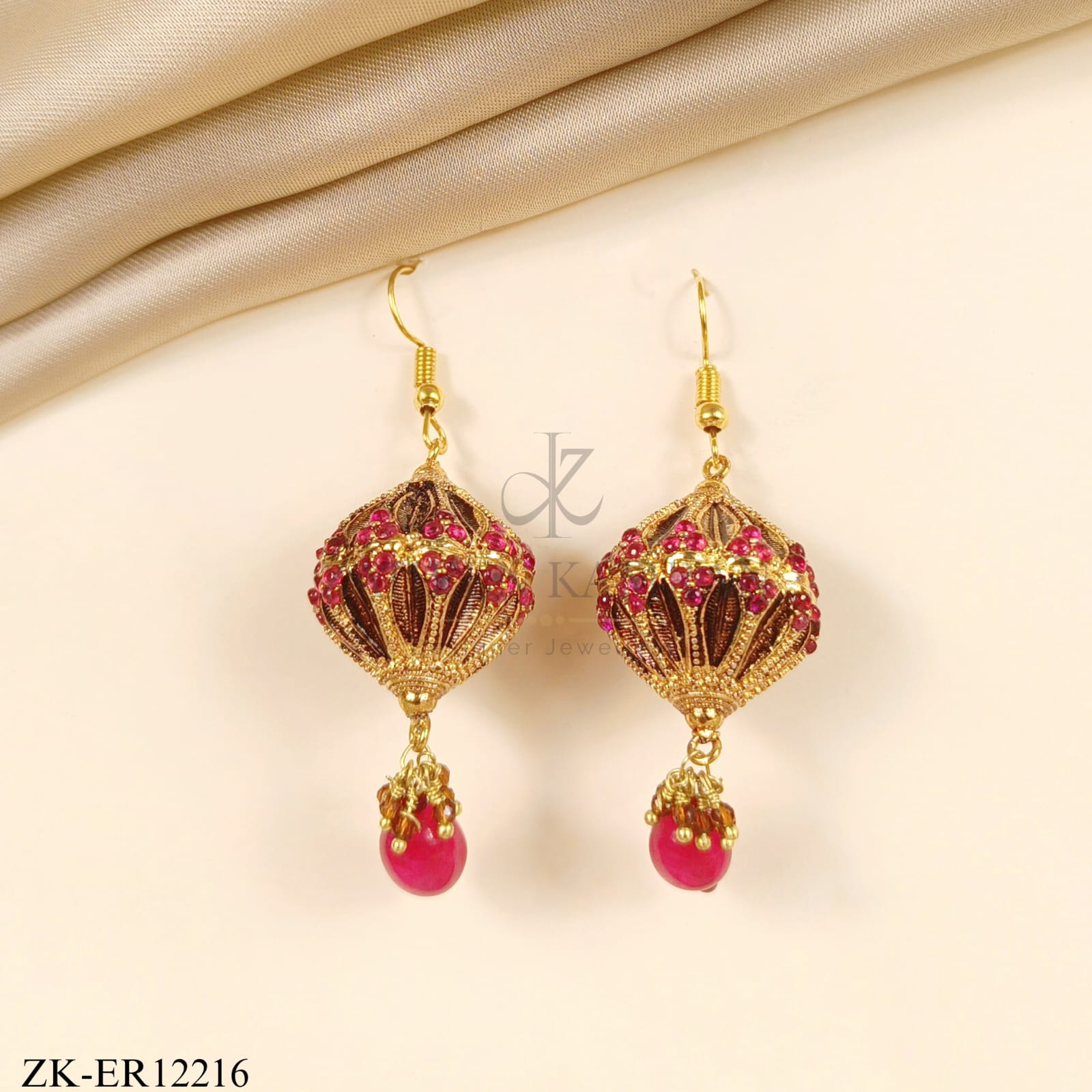 PINK ZIRCONIA EARRINGS