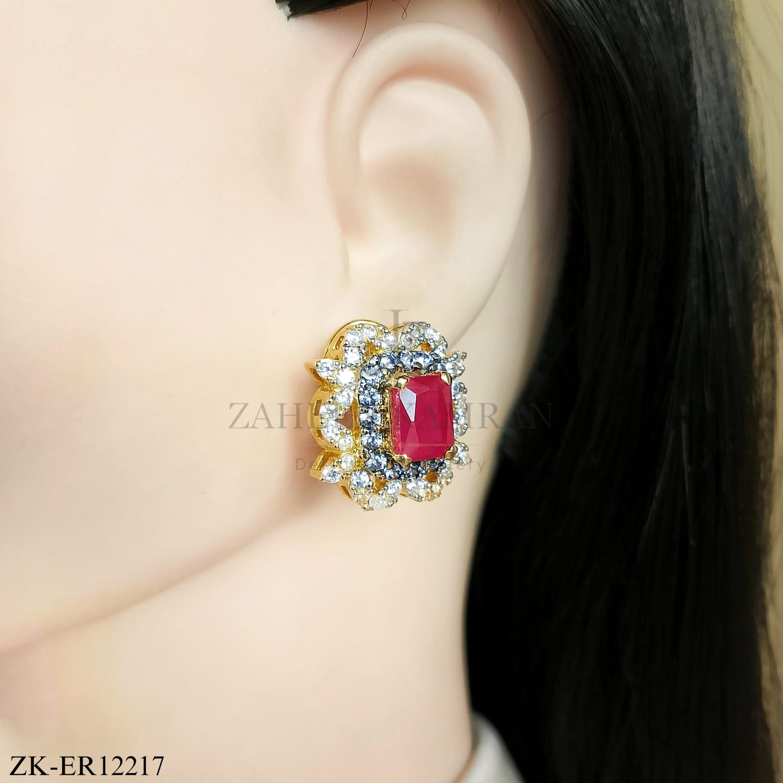 PINK ZIRCONIA EARRINGS