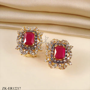 PINK ZIRCONIA EARRINGS