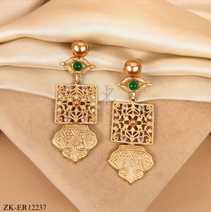 ANTIQUE EMERALD EARRINGS