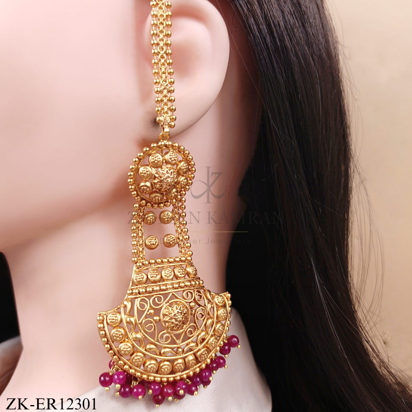 PINK ZIRCONIA EARRINGS