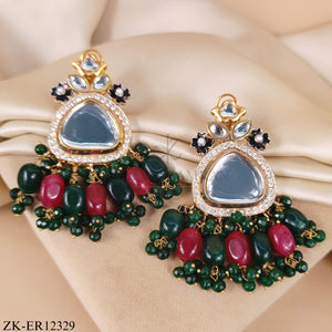 RUBY EMERALD EARRINGS