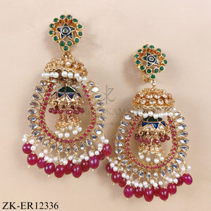 RUBY KUNDAN EARRINGS