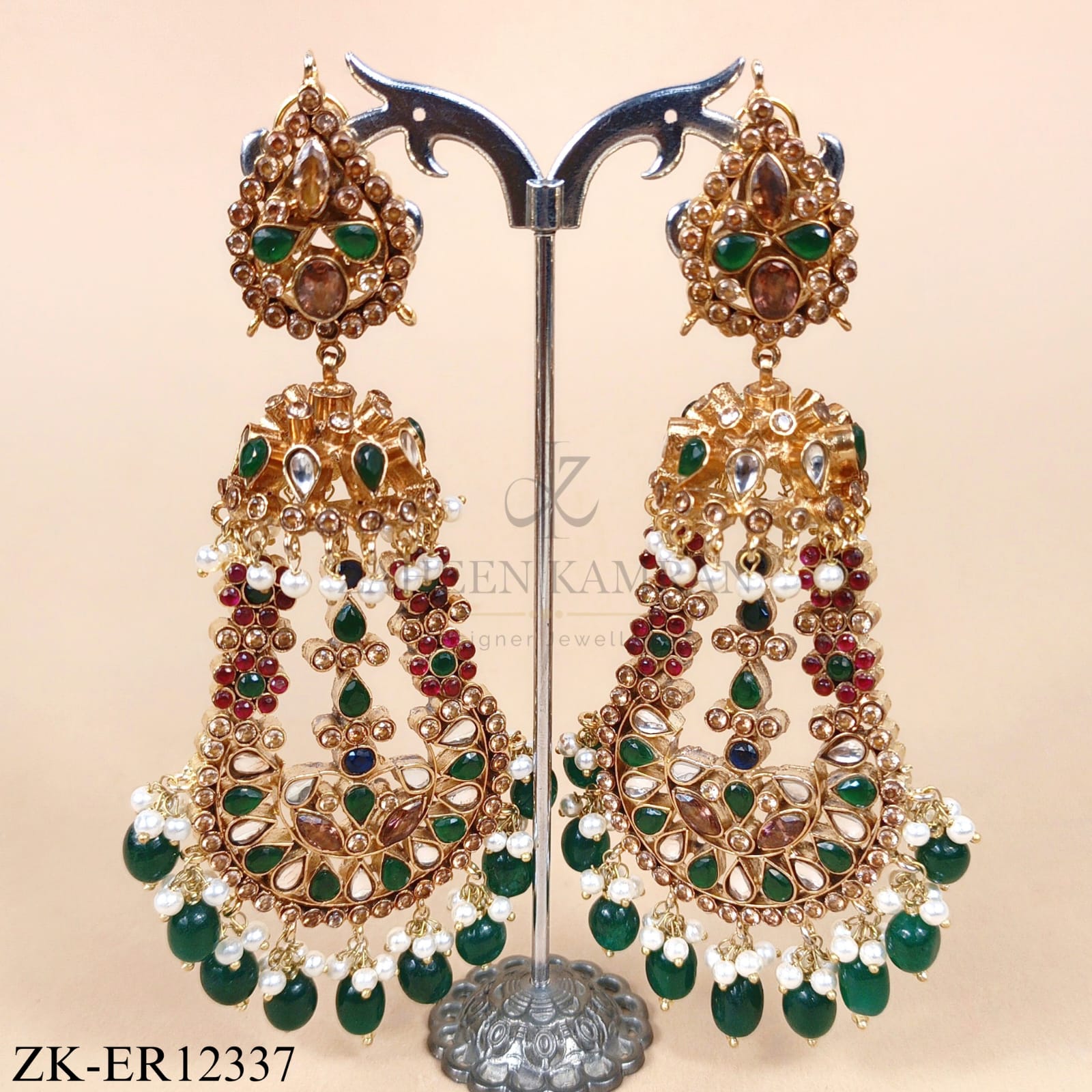 RUBY EMERALD EARRINGS