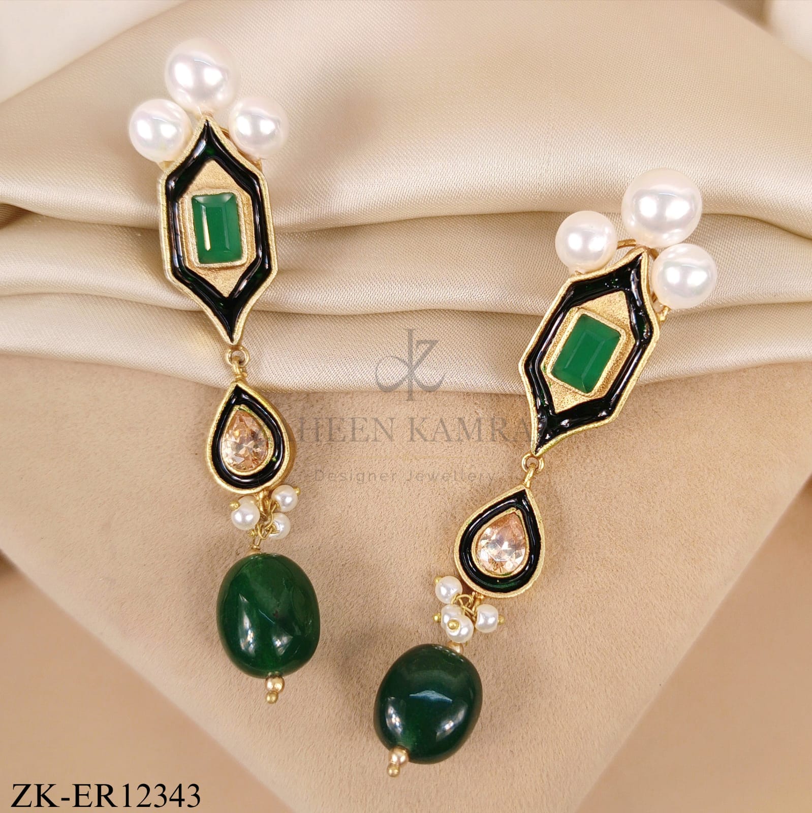 EMERALD DROP EARRINGS