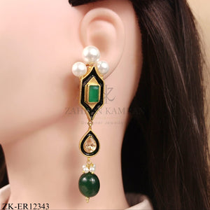 EMERALD DROP EARRINGS