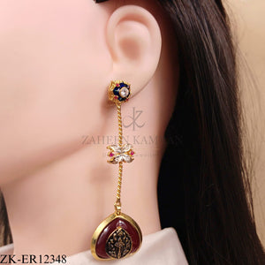 COFFEE STONE EARRINGS