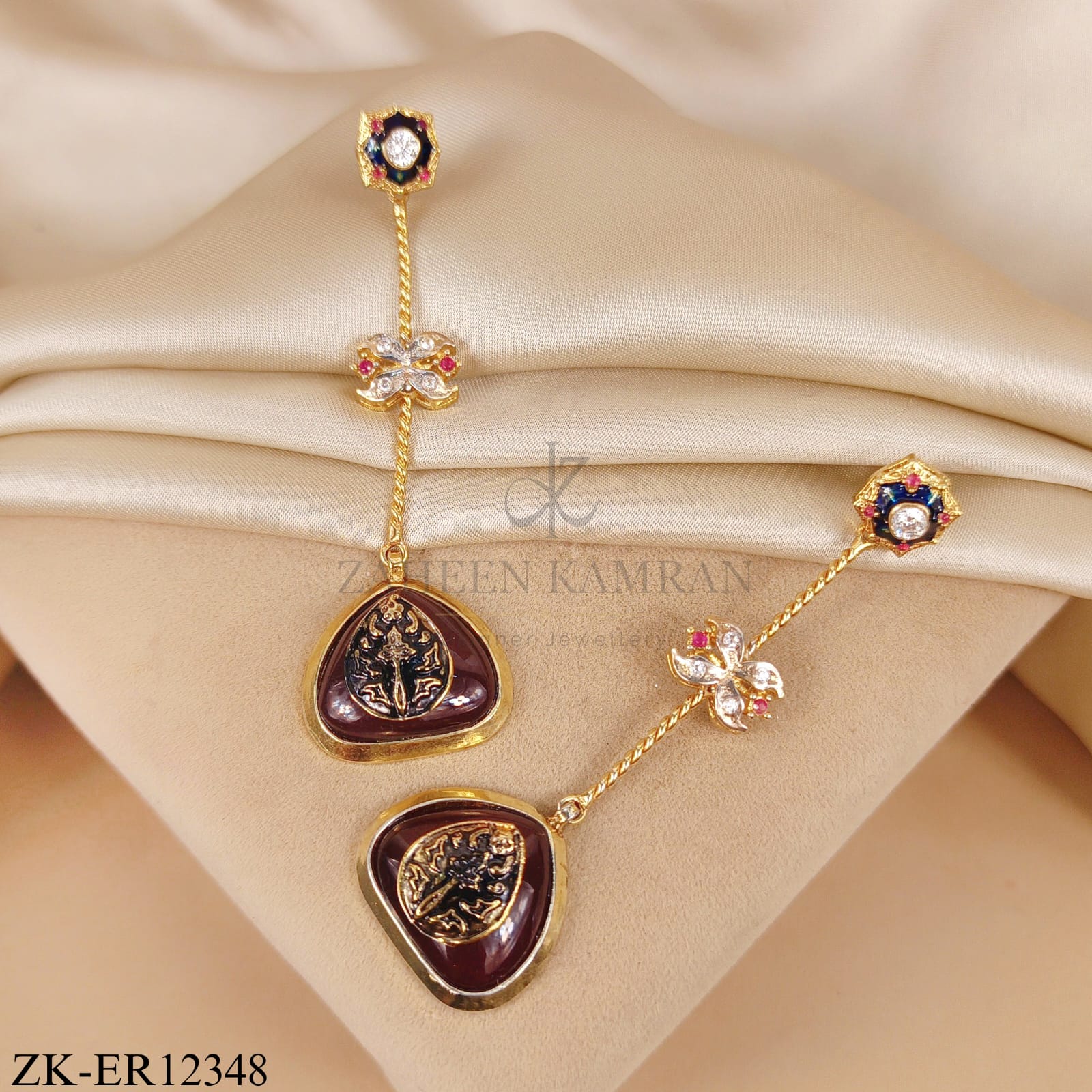 COFFEE STONE EARRINGS