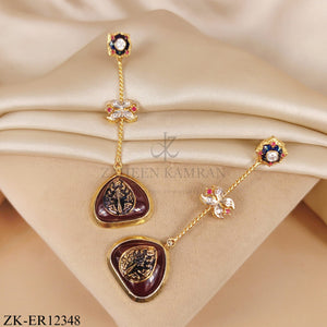 COFFEE STONE EARRINGS