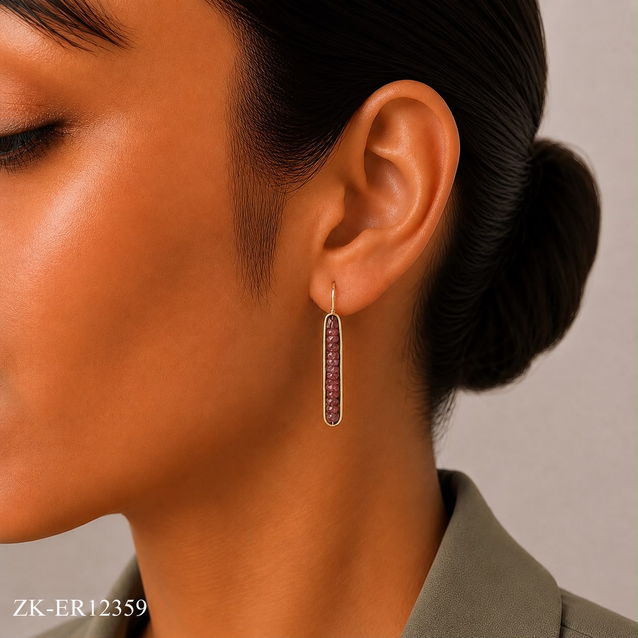 925 AMETHYST EARRINGS