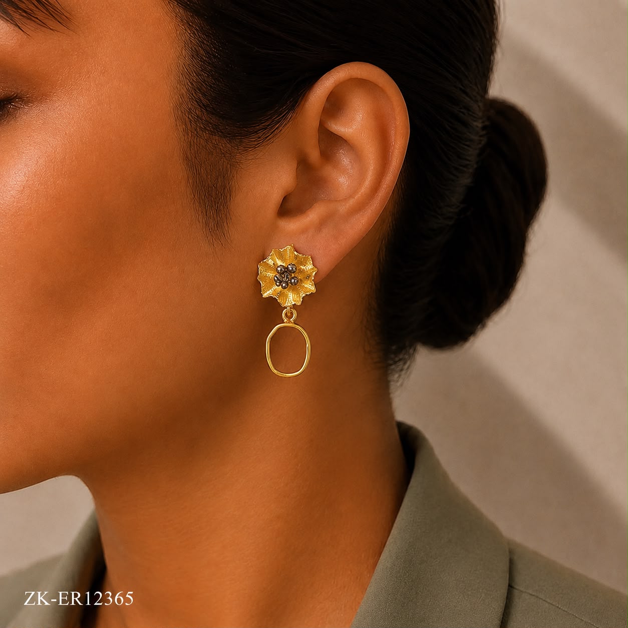 925 LEAFLET EARRINGS