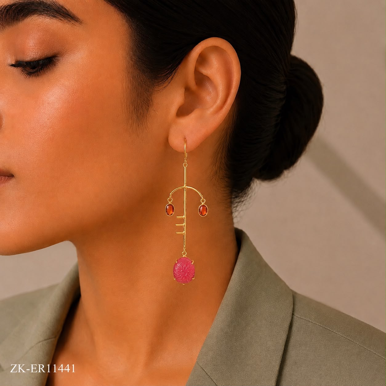 925RUBY EARRINGS