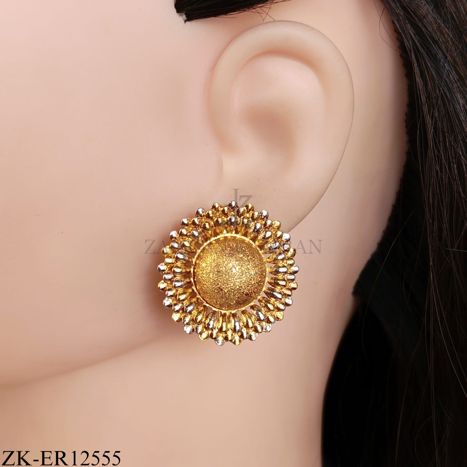 GOLD SUNBURST EARRINGS