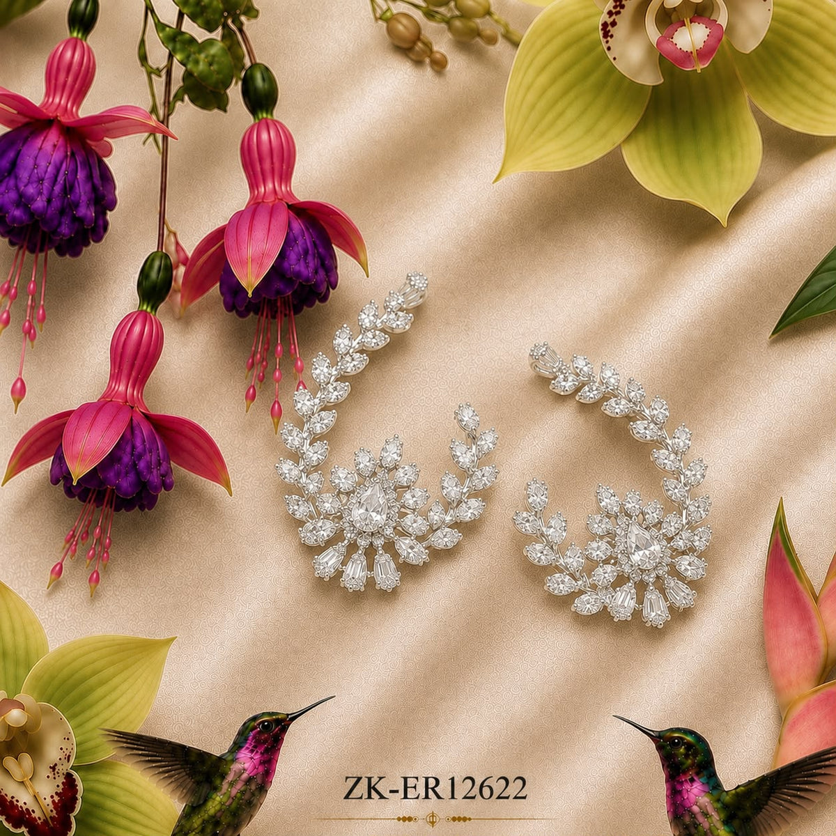 Leaf Arc Earrings