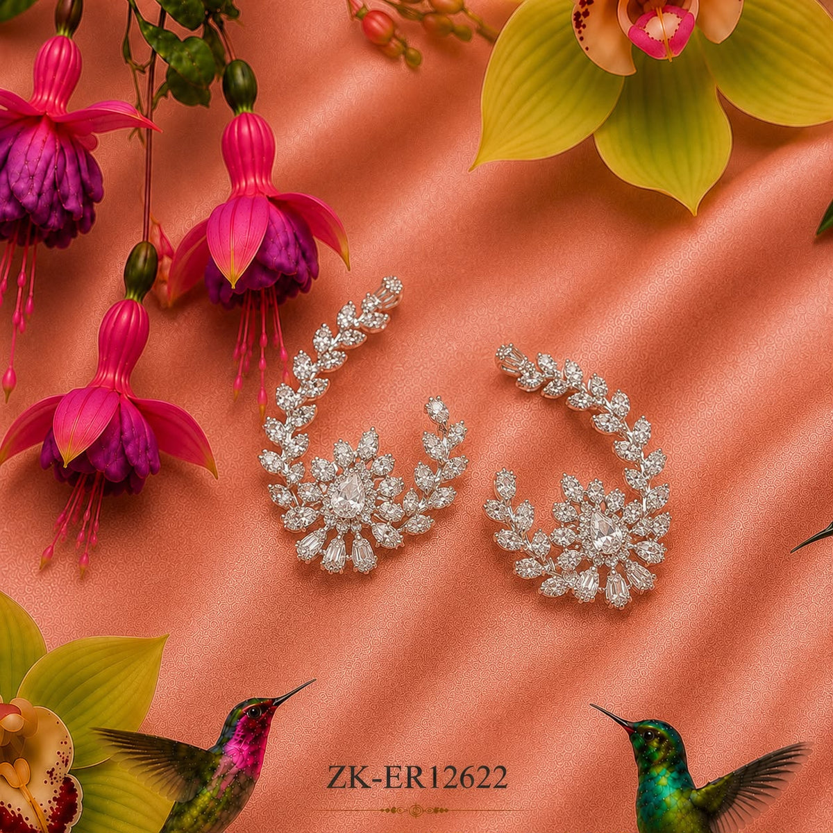 Leaf Arc Earrings