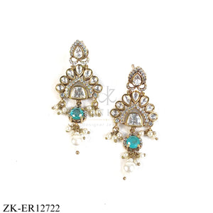 Handcrafted Heritage Earrings ER12722 | Gold-Plated Bridal Earrings | Zaheen Kamran