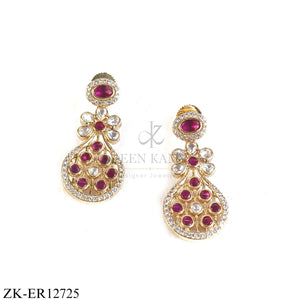 Handcrafted Heritage Earrings ER12725 | Gold-Plated Bridal Earrings | Zaheen Kamran