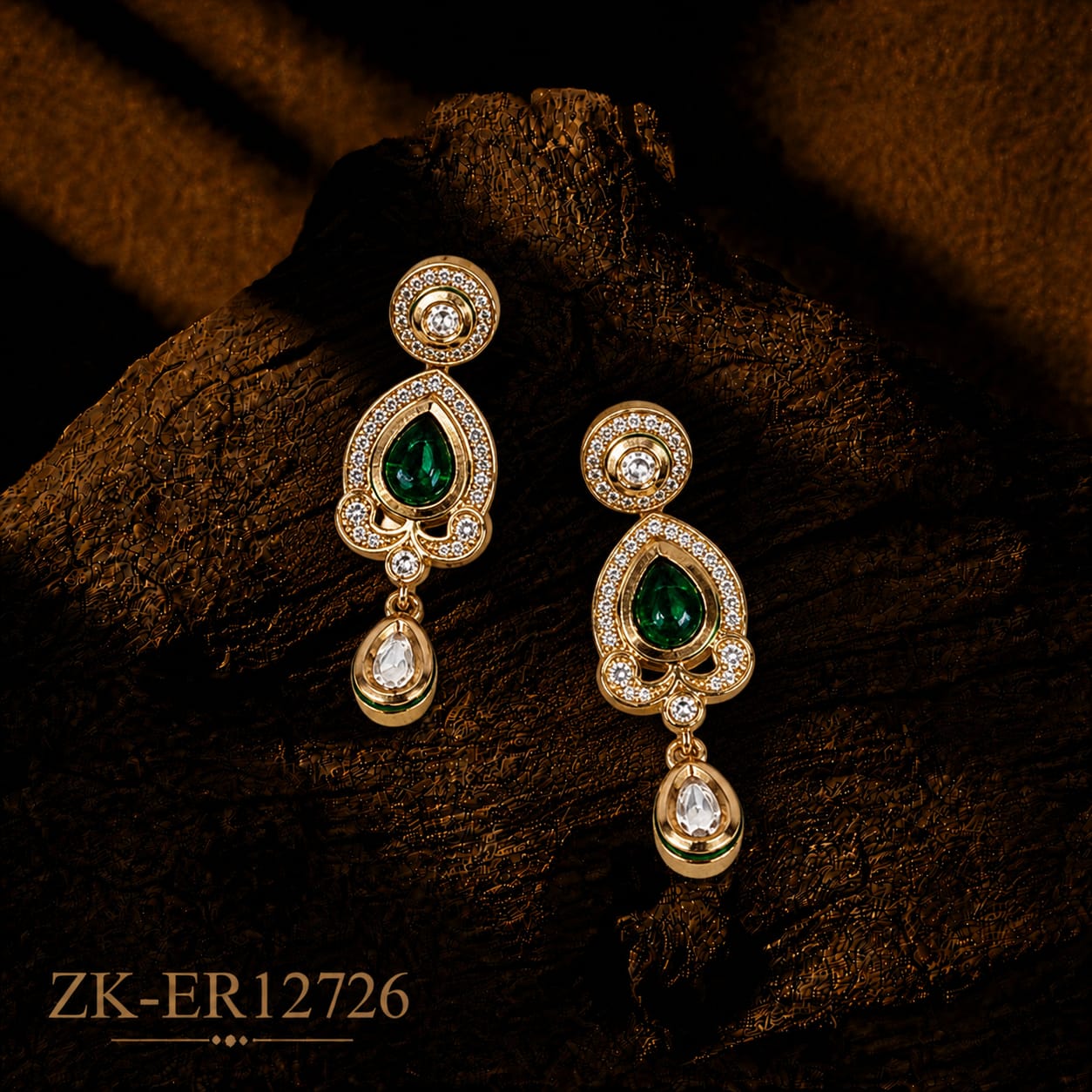 Emerald Danglers