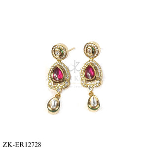 Handcrafted Heritage Earrings ER12728 | Gold-Plated Bridal Earrings | Zaheen Kamran