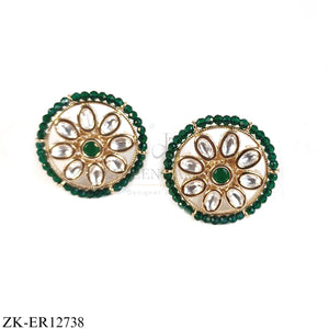Handcrafted Heritage Earrings ER12738 | Gold-Plated Bridal Earrings | Zaheen Kamran