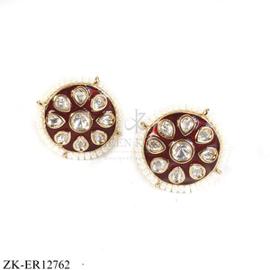 Handcrafted Heritage Earrings ER12762 | Gold-Plated Bridal Earrings | Zaheen Kamran