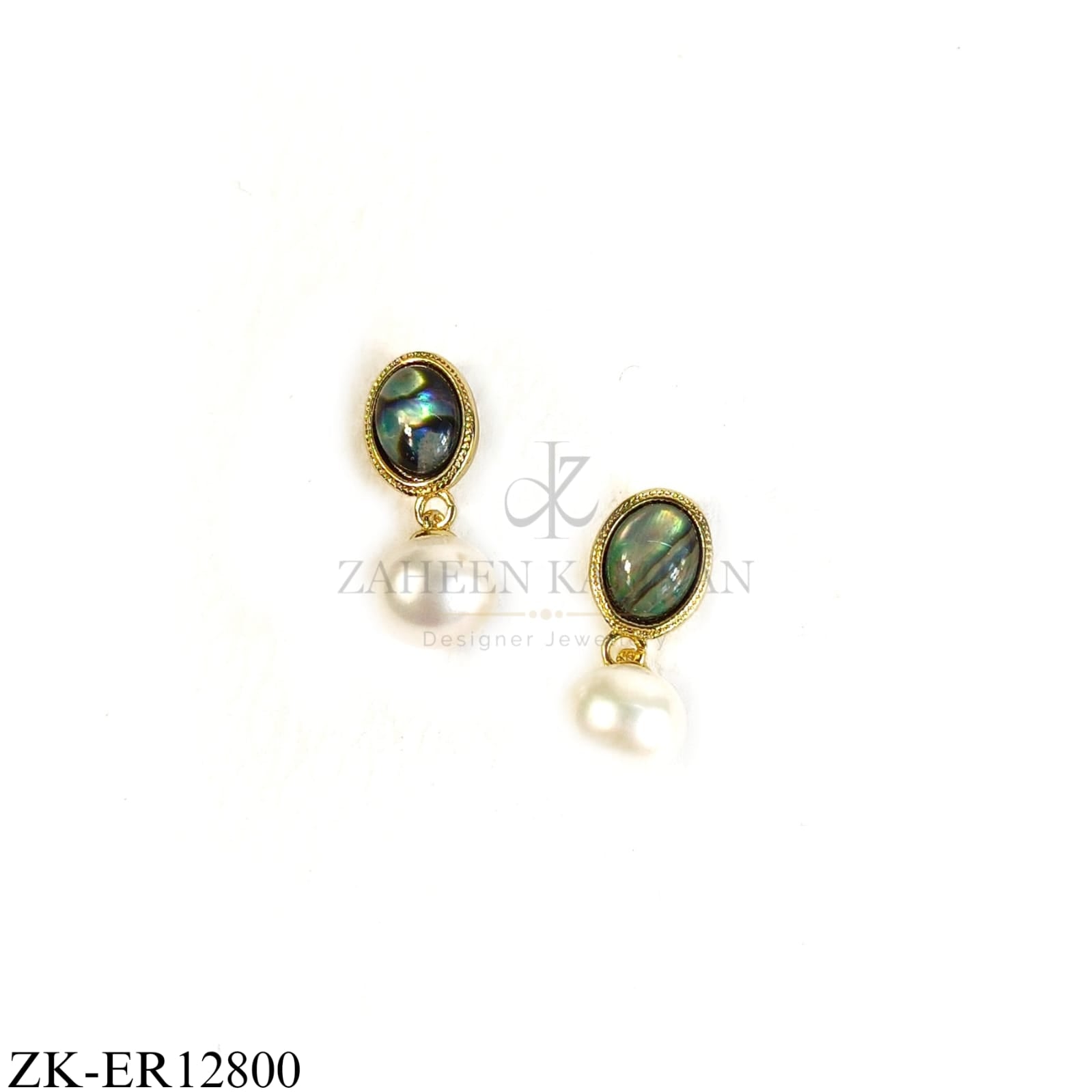 EMERALD PEARL DROP EARRINGS