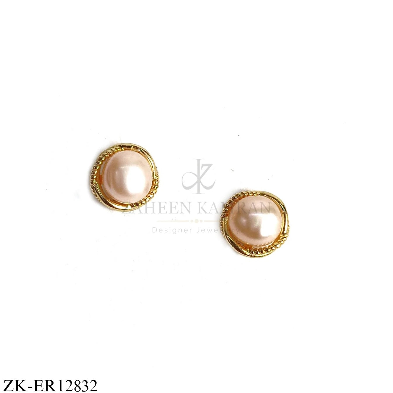 Pearl Halo Studs