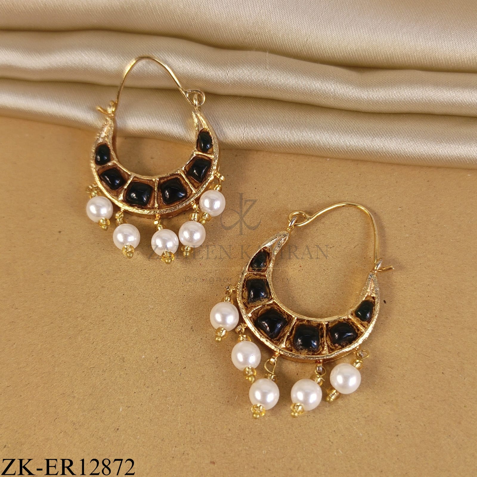 BLACK ZIRCONIA EARRINGS