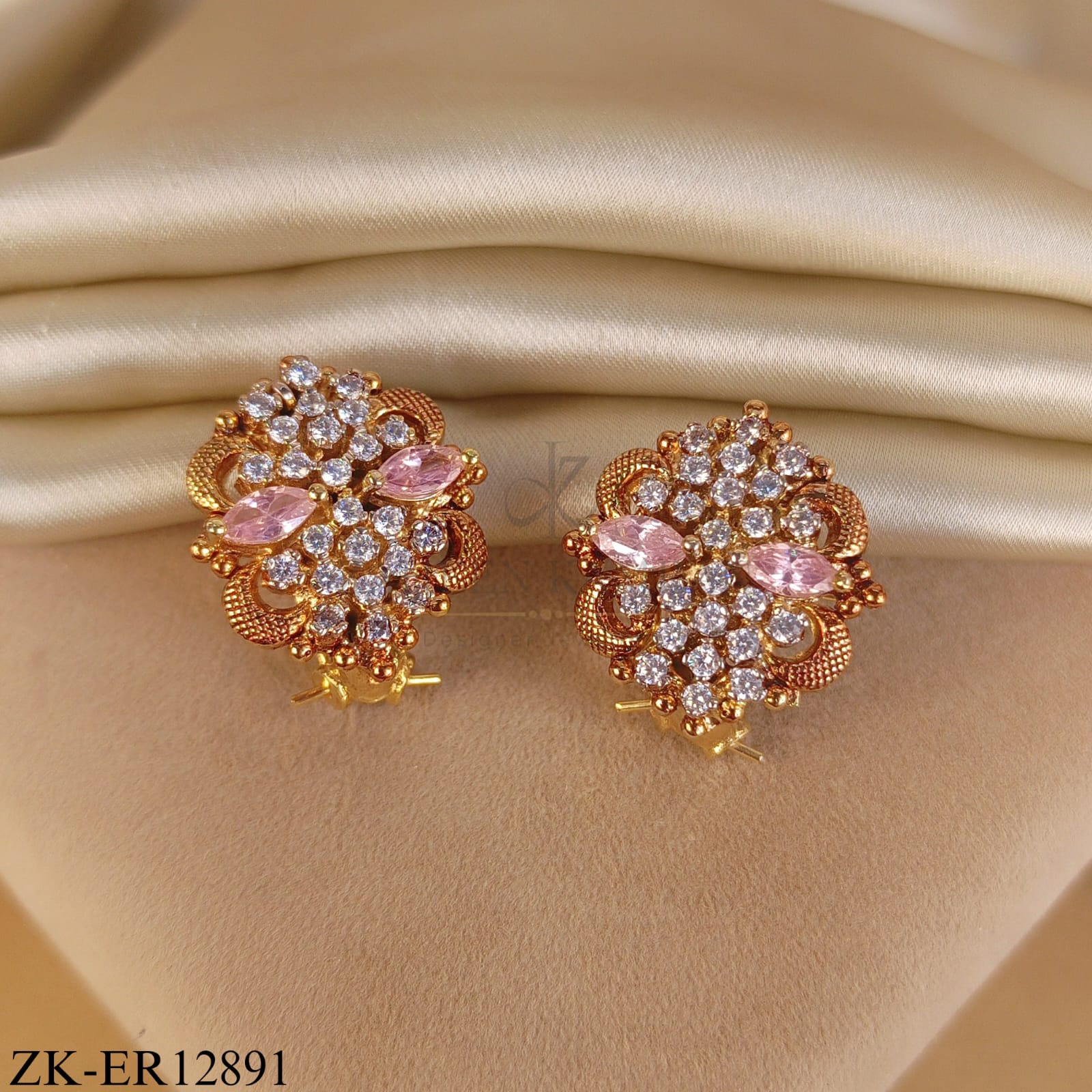 PINK ZIRCONIAN EARRINGS