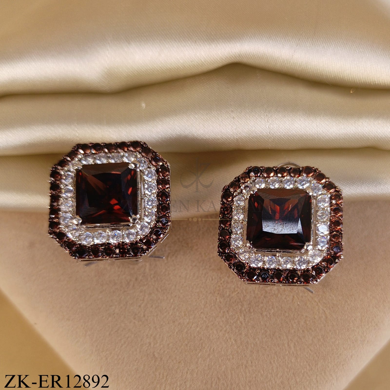 COFFEE STONES EARRINGS