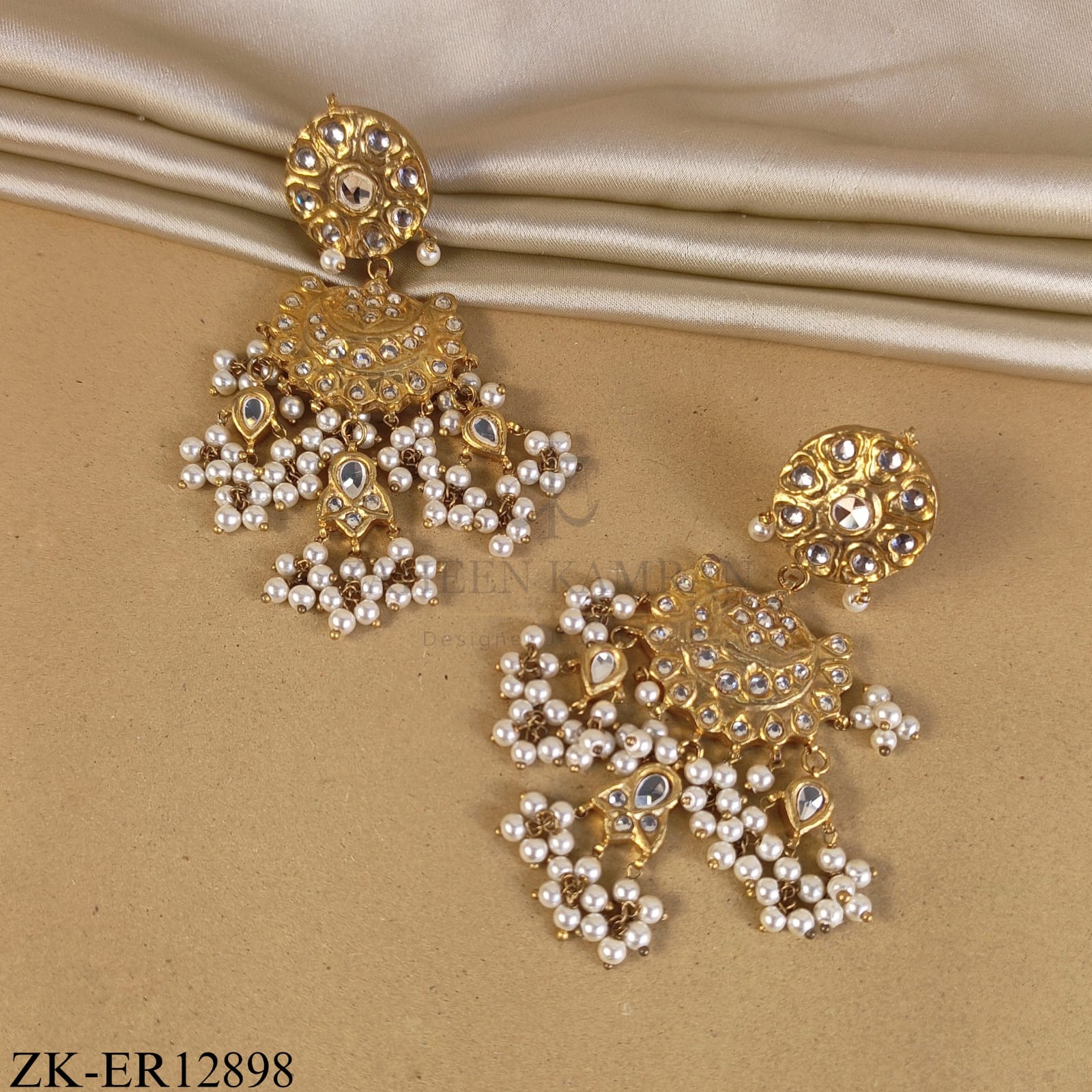 KUNDAN PEARLS EARRINGS