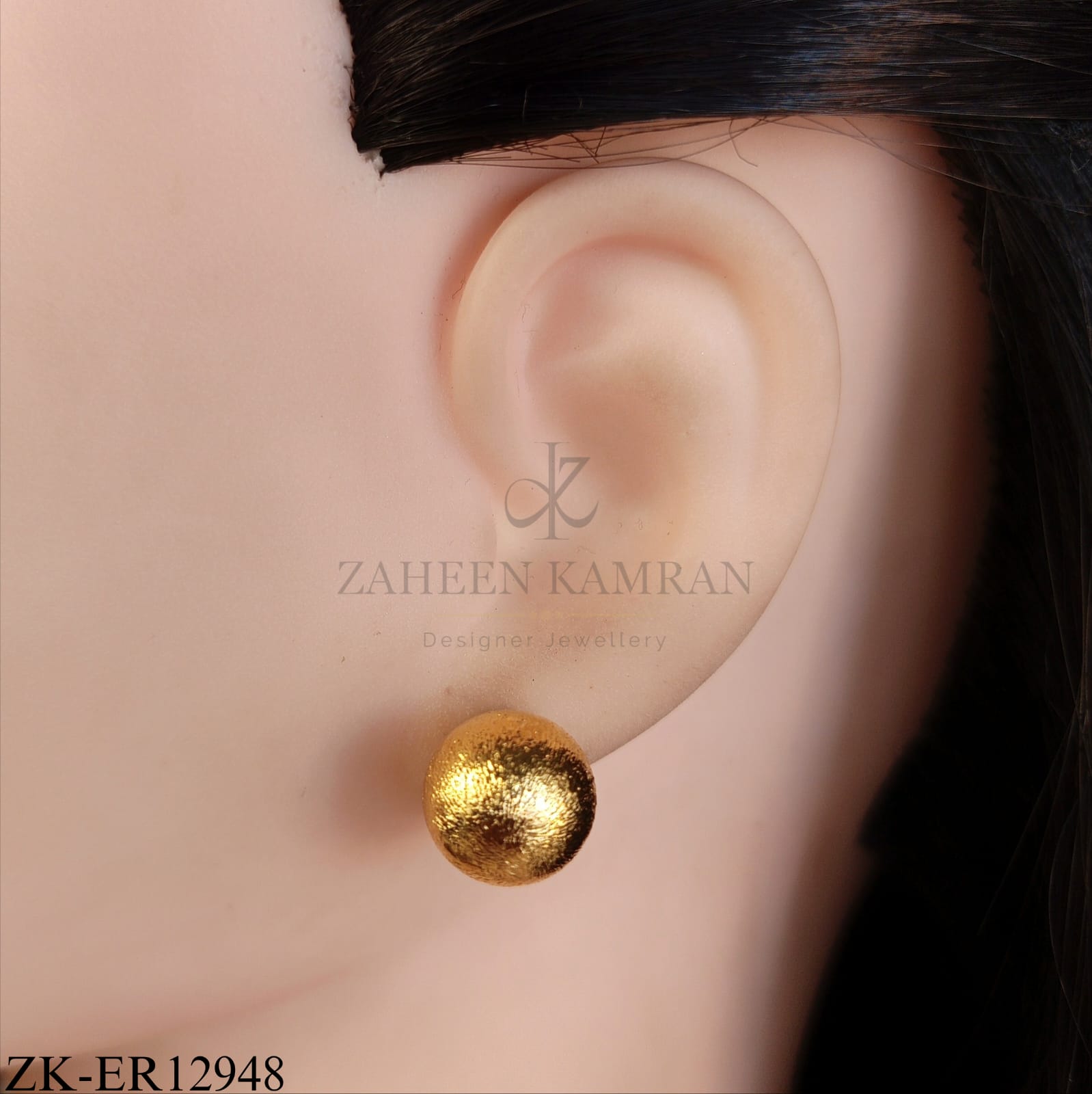 ROUND TEXTURED EARRINGS