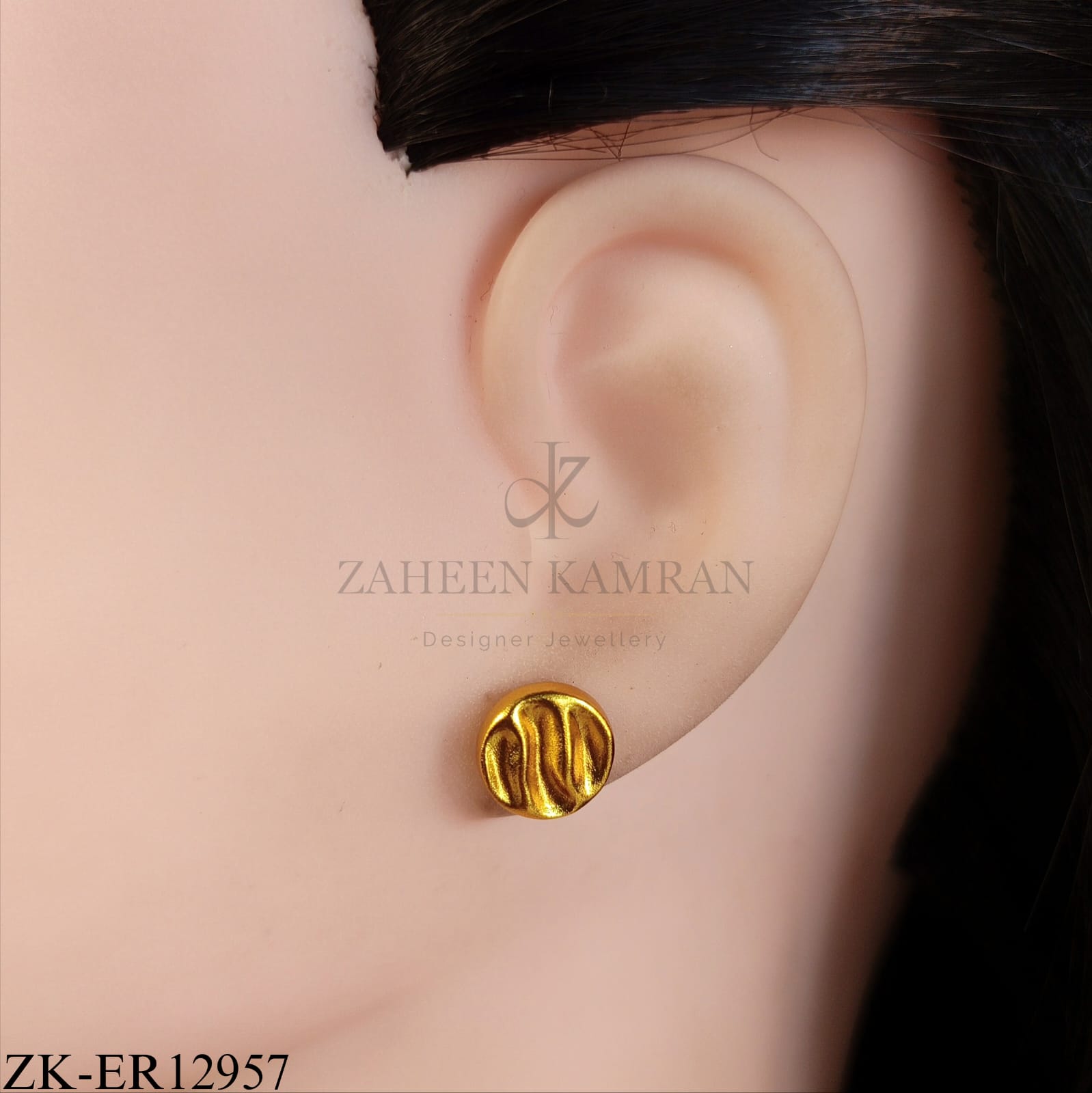 WAVE TEXTURED EARRINGS