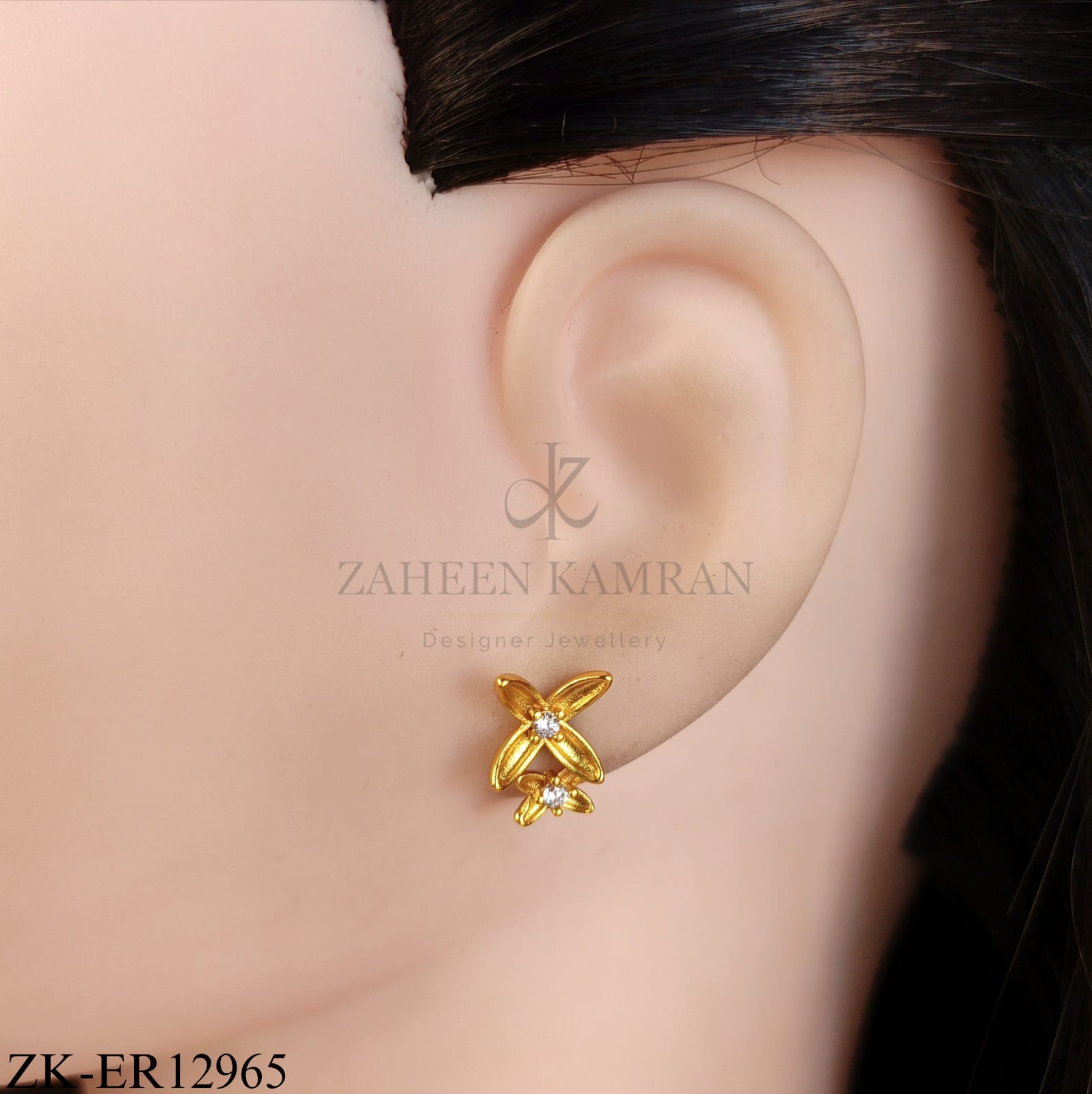 DUAL FLORAL EARRINGS