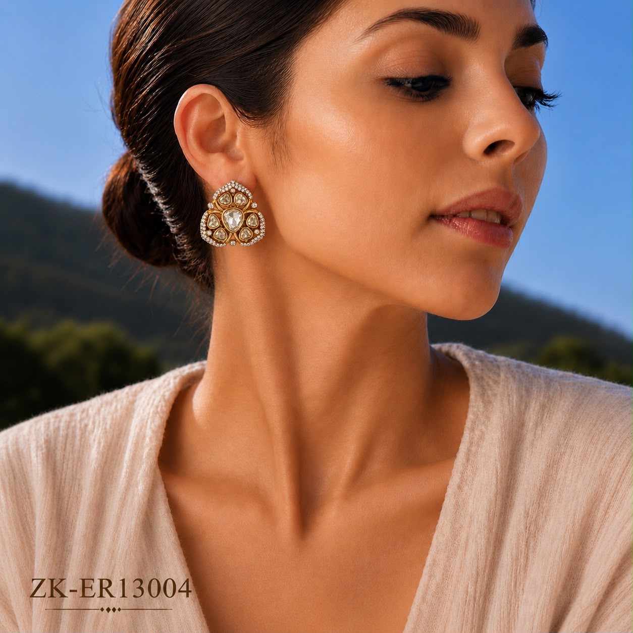 FLORAL SHEESH EARRINGS