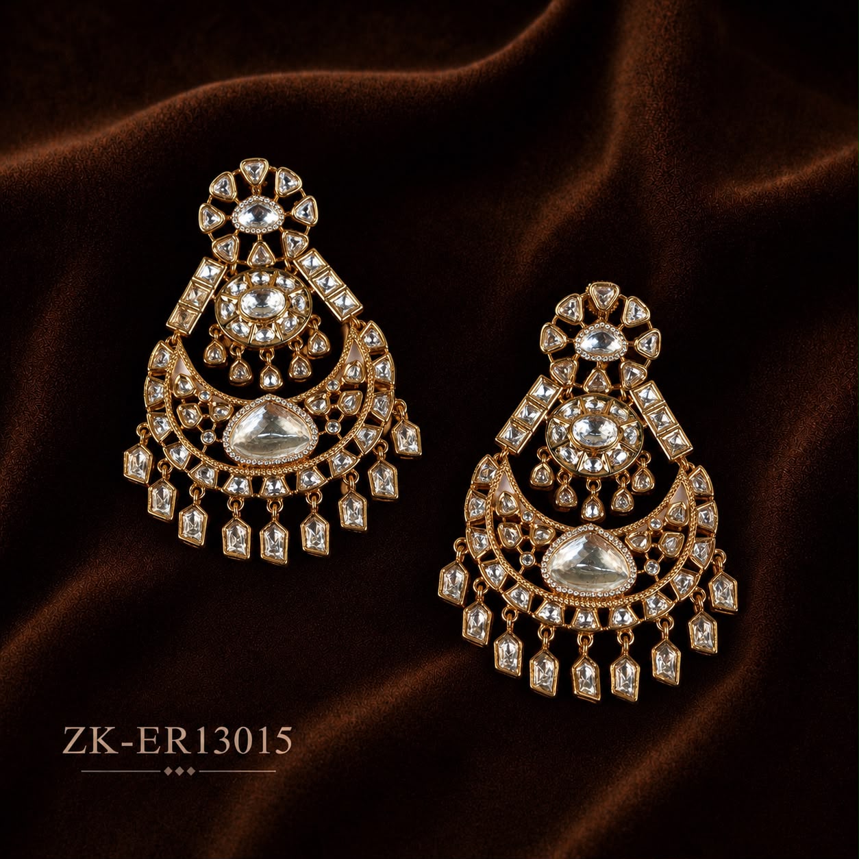 KUNDAN FLORAL EARRINGS