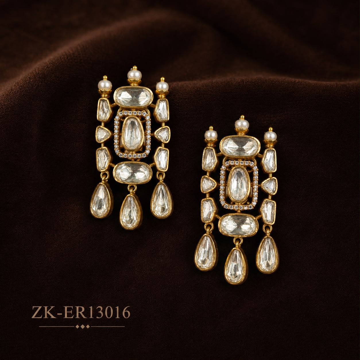 KUNDAN ZIRCONIAN EARRINGS
